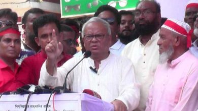 শেখ হাসিনা লাদেনের খালাতো বোন : বরিশালে রিজভী
