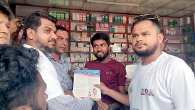 বোরহানউদ্দিনে ধানের শীষের পক্ষে মিলন মিয়া স্মৃতি পরিষদের ব্যপক গণসংযোগ